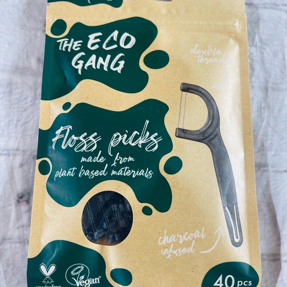 The Eco Gang Mint and Charcoal infused floss NWT 40 pieces - Picture 3 of 10